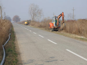 Kopanje cevovoda u Ilincima