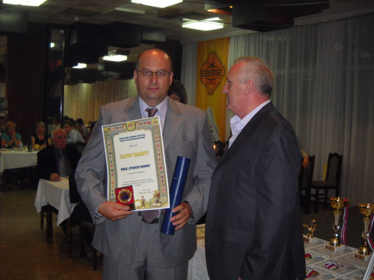 Priznanje „Sremskim novinama“