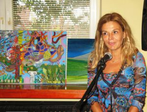 Mirjana Bobić Mojsilović na otvaranju izložbe