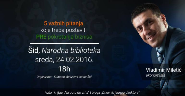 Motivaciono predavanje o biznisu