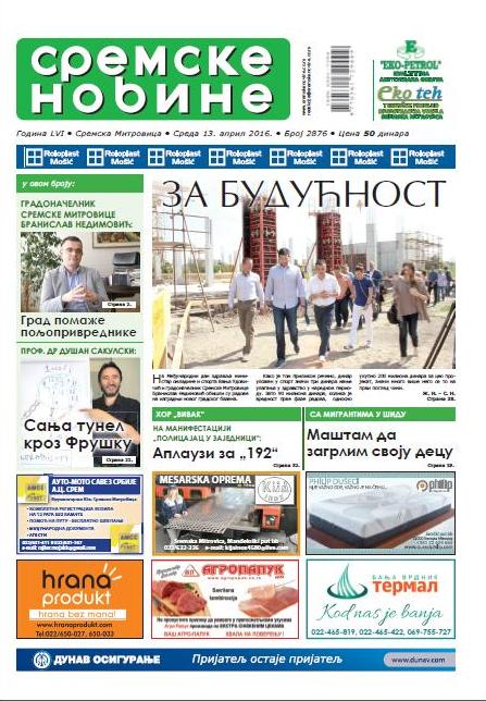 NA KIOSCIMA JE NOVI BROJ “SREMSKIH NOVINA“