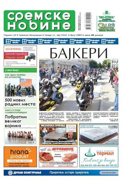 NA KIOSCIMA JE NOVI BROJ „SREMSKIH NOVINA“