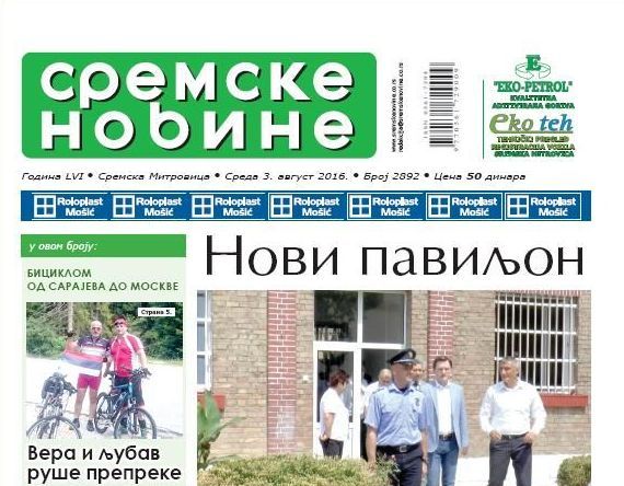 NA KIOSCIMA JE NOVI BROJ “SREMSKIH NOVINA”