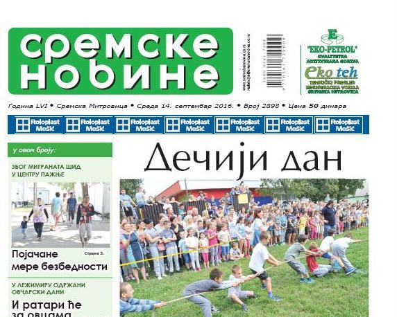 NA KIOSCIMA JE NOVI BROJ “SREMSKIH NOVINA“