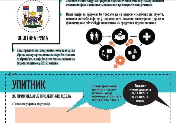 Sutra u „Sremskim“ upitnik – Rumljani predlažu projekte