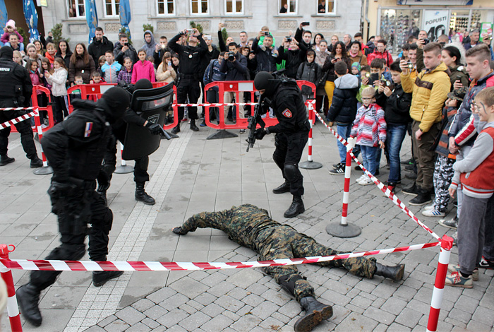 Pokazna vežba Žandarmerije