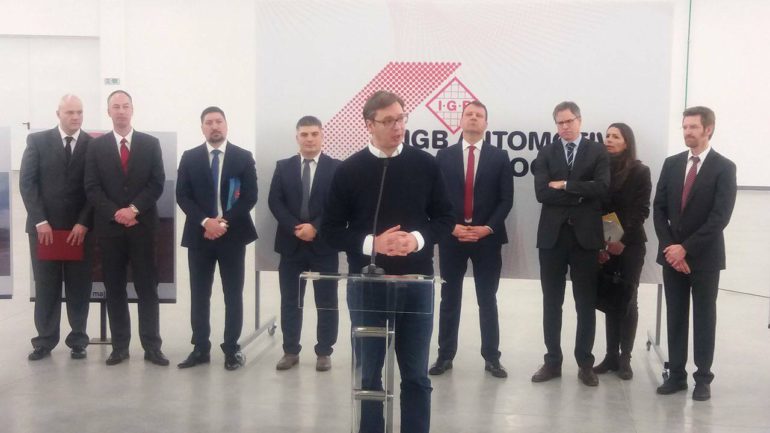 Vučić svečano otvorio novi pogon IGB u Inđiji