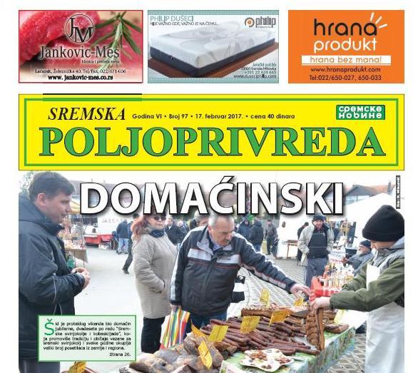 NA KIOSCIMA JE NOVI BROJ SREMSKE POLJOPRIVREDE