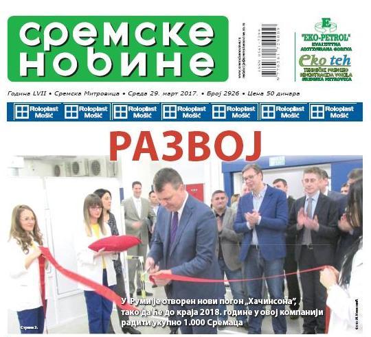 Na kioscima je novi broj „Sremskih novina”