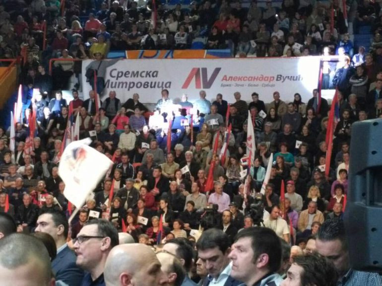 Miting SNS u Sremskoj Mitrovici