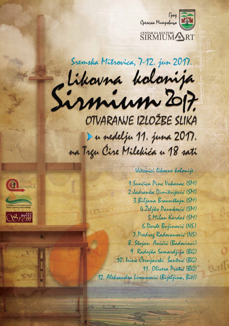 Likovna kolonija „Sirmium 2017 “ u Sremskoj Mitrovici