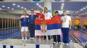 Бранислав Викторовић на победничком постољу