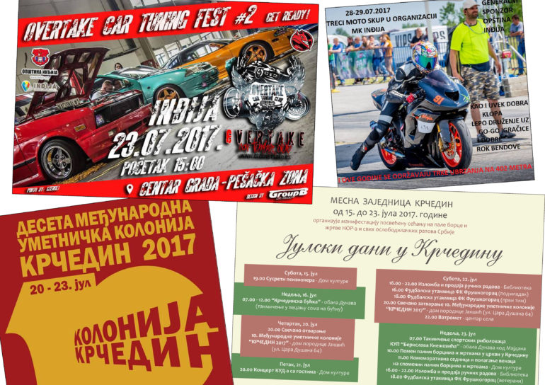 Manifestacije za vrele julske dane..