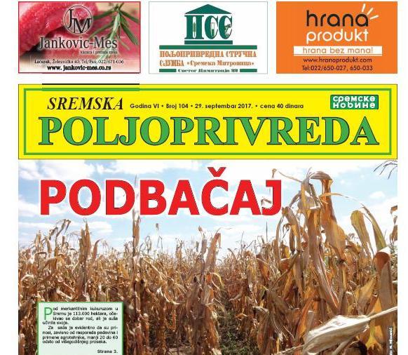 Na kioscima je novi broj “Sremske poljoprivrede”
