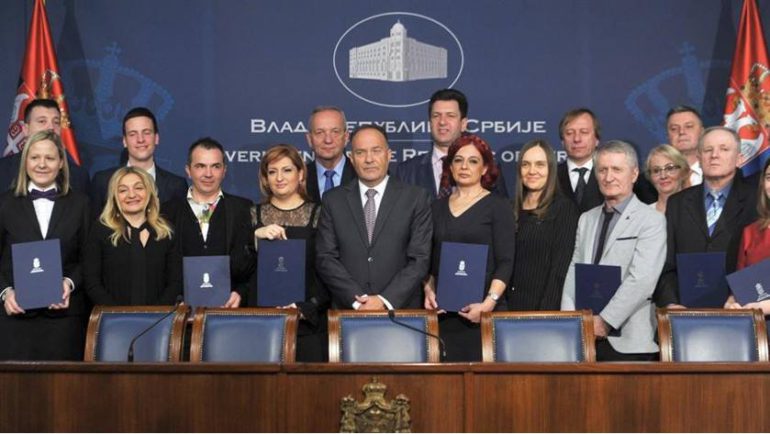 Slobodanki Grčić i OŠ „Branko Radičević“ Svetosavska nagrada