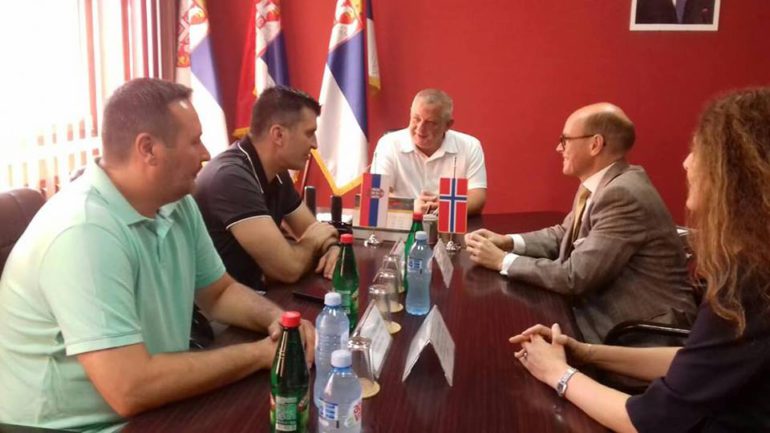 Ministar Zoran Đorđević i ambasador Norveške posetili Šid
