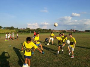 Trening na stadionu Slovena