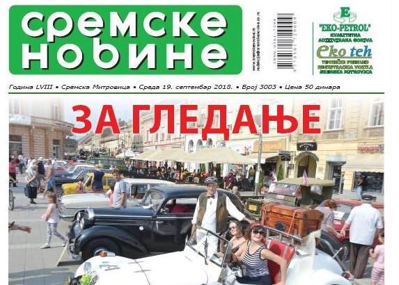 Na kioscima je novi broj “Sremskih novina”