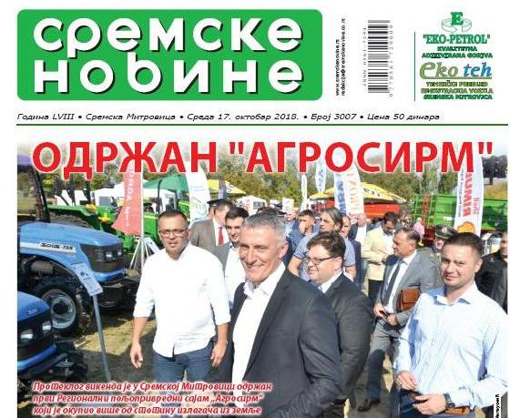 Na kioscima je novi broj “Sremskih novina”