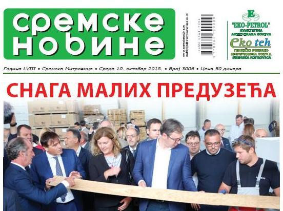 Na kioscima je novi broj “Sremskih novina”