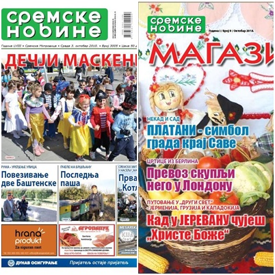 Uz „Sremske novine” čitaocima poklanjamo oktobarski „Magazin”