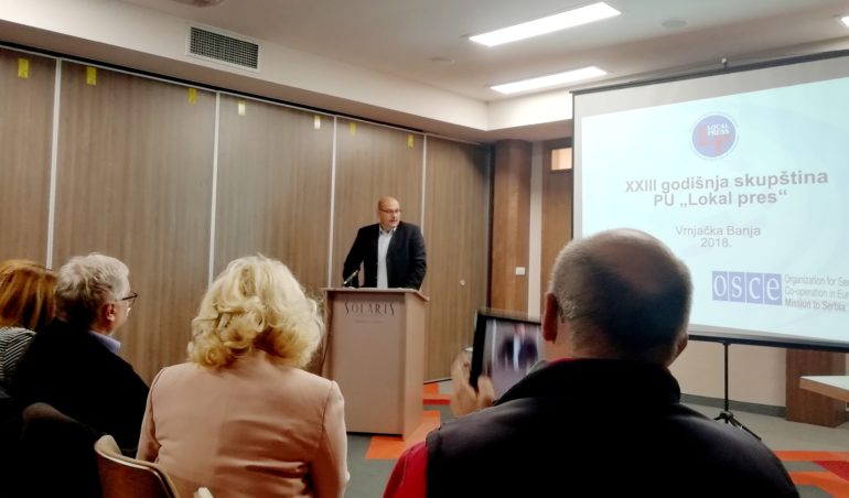 Dragan Đorđević novi predsednik Upravnog odbora „Lokal presa“