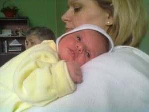 Afrodita Добрњац из Сремске Митровице са својом бебом