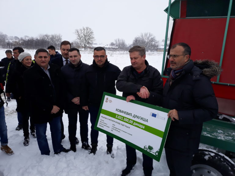 Evropski novac direktno u rukama srpskog poljoprivrednika