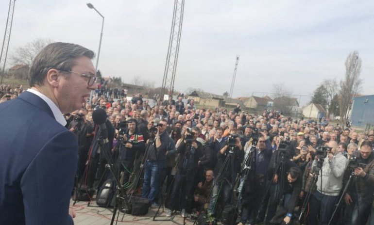 Predsednik Srbije Aleksandar Vučić u poseti Sremskom okrugu