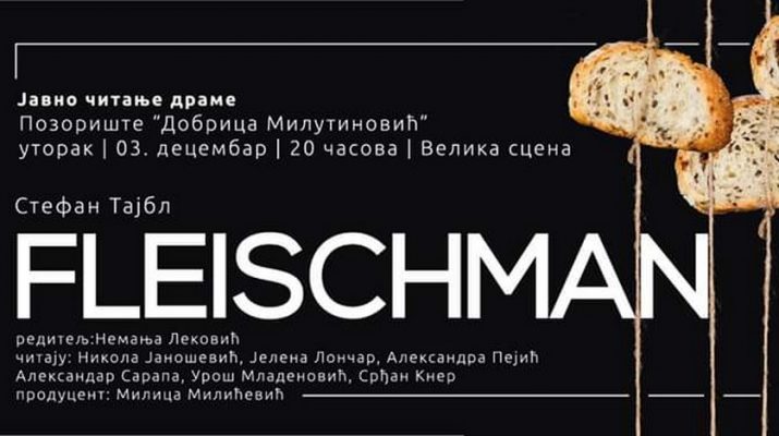 Večeras javno čitanje drame „Fleischman“