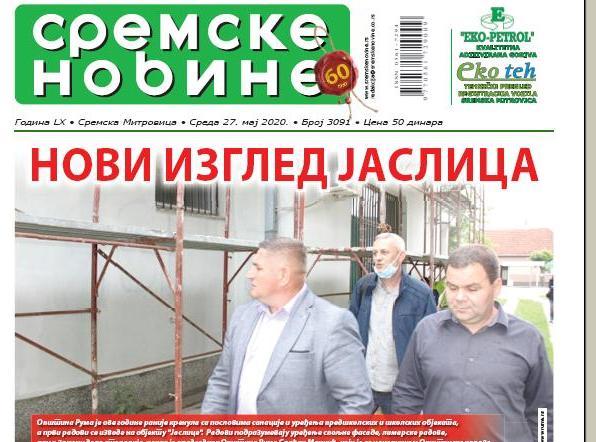 Na kioscima je novi broj Sremskih novina