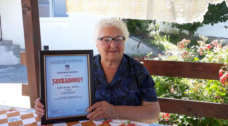 MILICA SILBAŠKI, NAJSTARIJA ČLANICA UDRUŽENJA ŽENA “JANA”