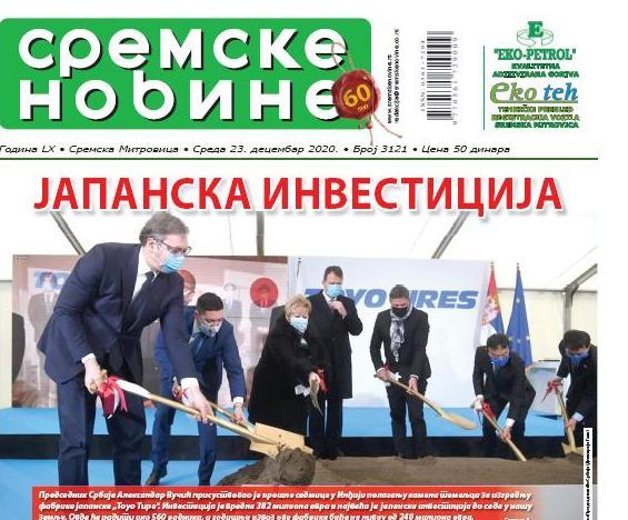 Na kioscima je novi broj Sremskih novina