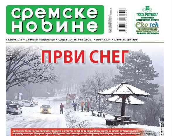 Na kioscima je novi broj Sremskih novina