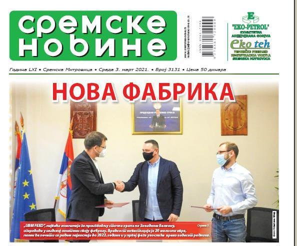 Na kioscima je novi broj Sremskih novina