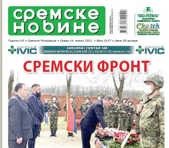 Na kioscima je novi broj Sremskih novina