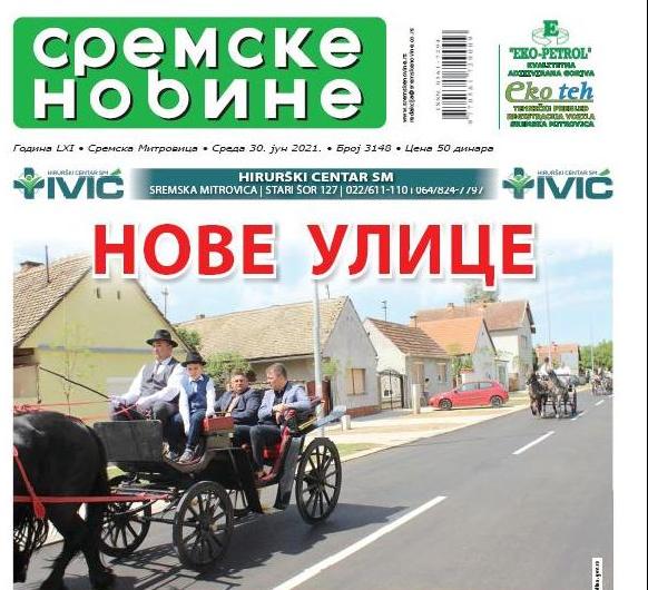 Na kioscima je novi broj Sremskih novina