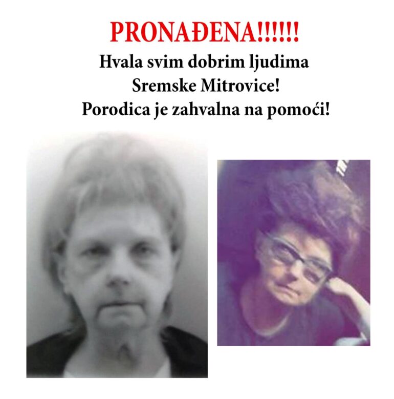 Pronađena Dubravka