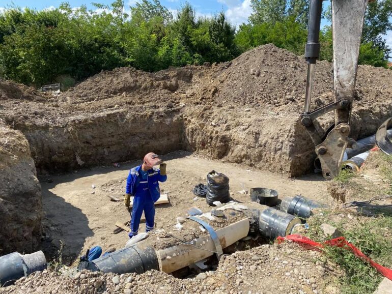 Radovi na toplovodu u „Kamenjaru“