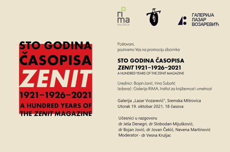 Promocija zbornika „Sto godina časopisa Zenit 1921-1926-2021“