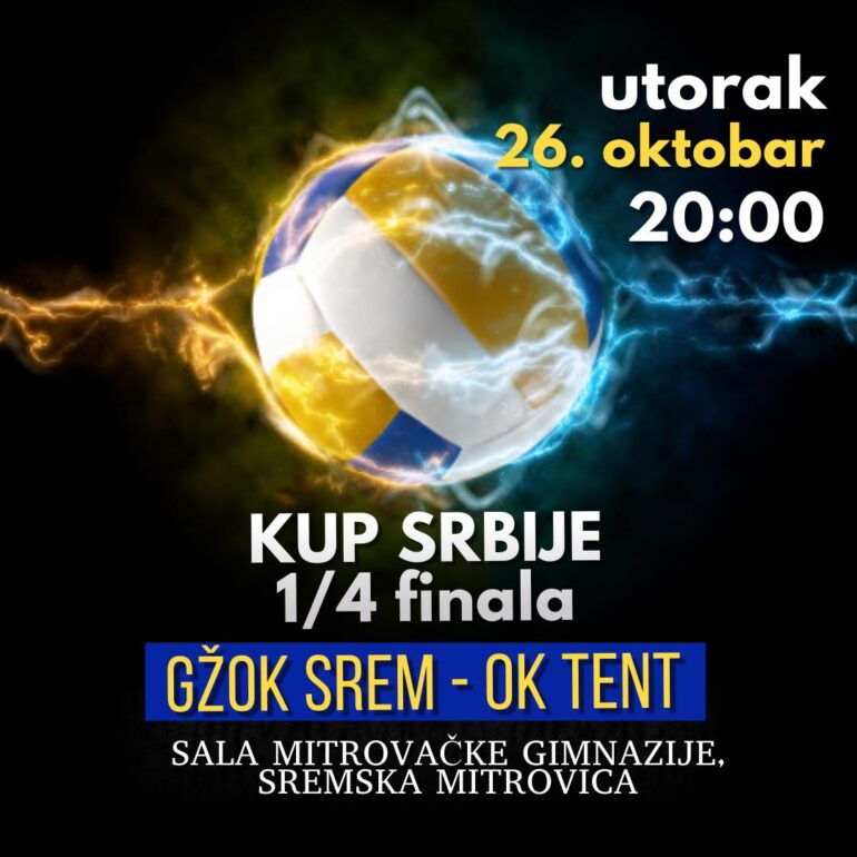 Odbojkašice “Srema” večeras igraju utakmicu četvrtine finala Kupa Srbije