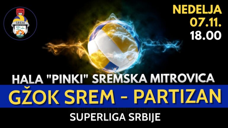 Odbojkašice Srema dočekuju Partizan