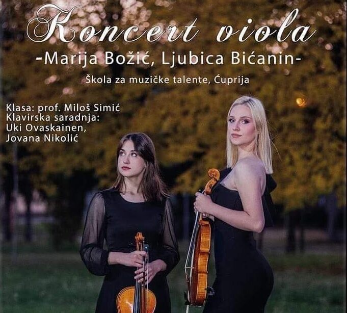 Koncert viola – Marija Božić i Ljubica Bićanin