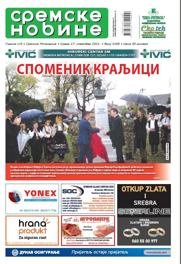 Na kioscima je novi broj Sremskih novina