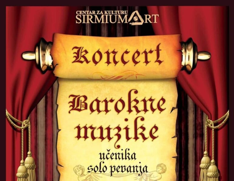 Koncert barokne muzike učenika solo pevanja mitrovačke muzičke škole