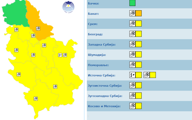 U Sremu na snazi žuti meteo