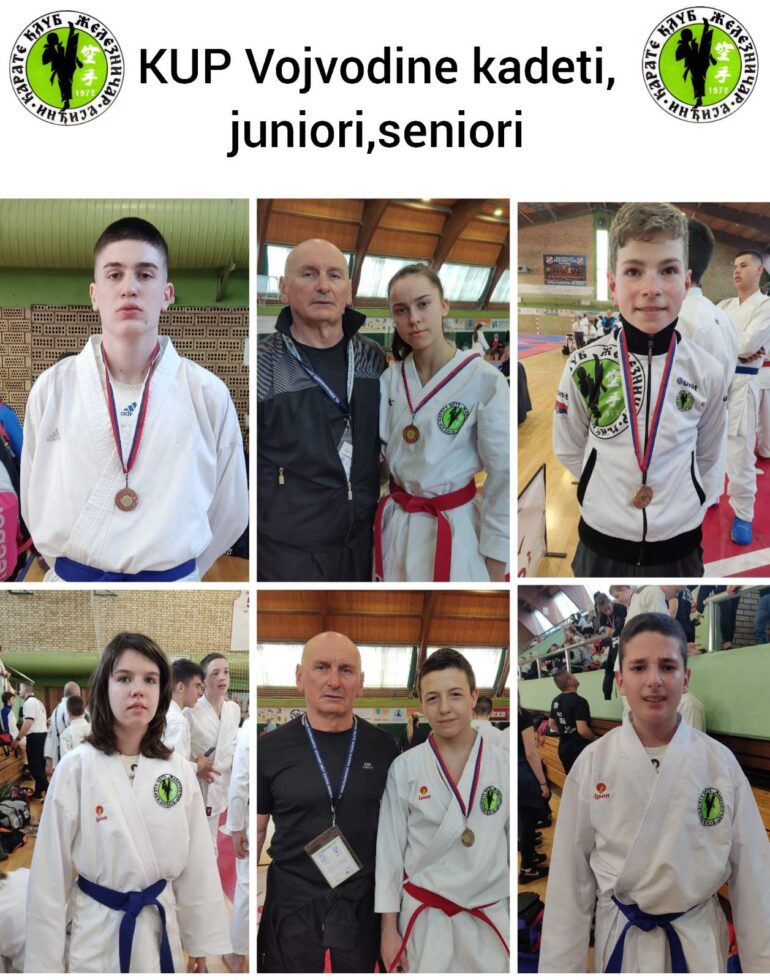 Seniori, juniori i kadeti „Železničara“ izborili pet medalja na Kupu Vojvodine