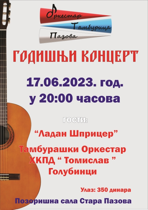 Koncert orkestra „Tamburica Pazova“