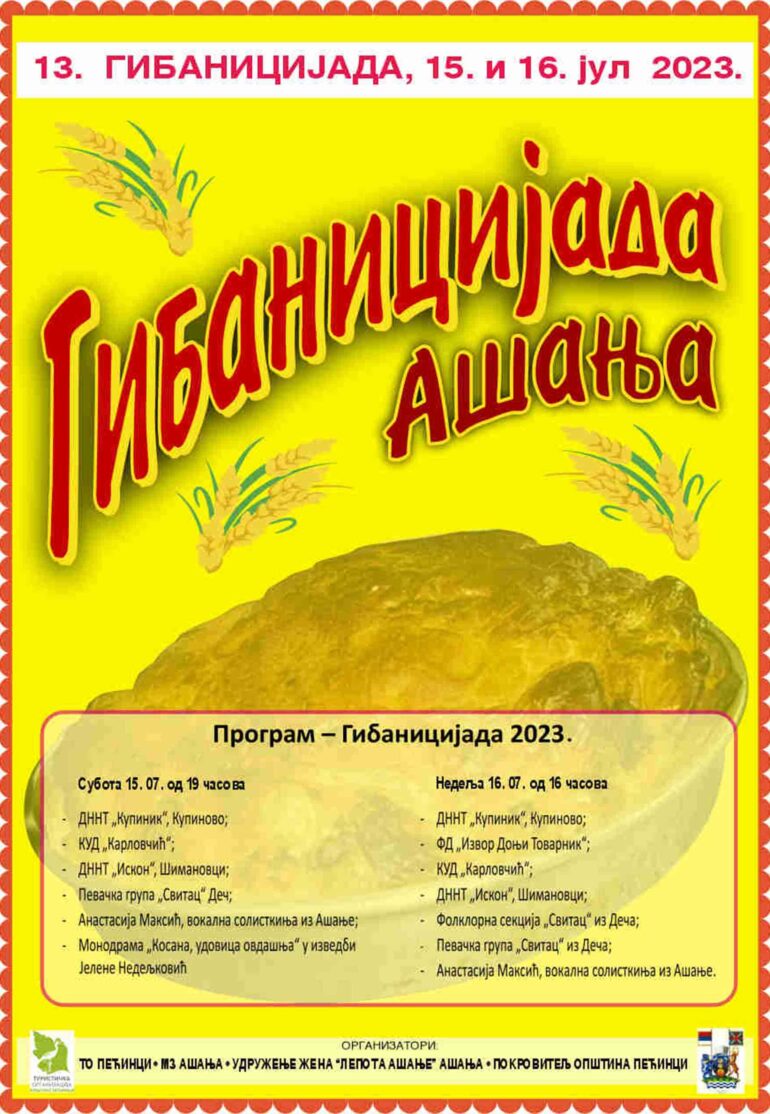 U subotu i nedelju „Gibanicijada“