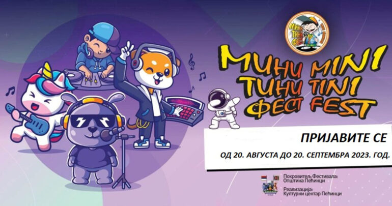 U toku prijave za Dečiji muzički festival „Mini-tini fest“